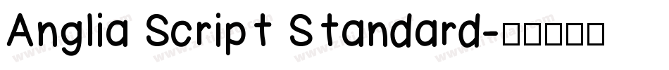 Anglia Script Standard字体转换